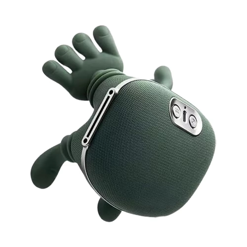 Wellshow Bionic Heated Massager Portable Wireless Shiatsu Neck Back Massager 4D Kneading Massage Simulated Human Hand Sports